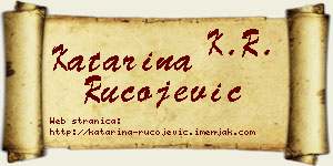Katarina Rucojević vizit kartica